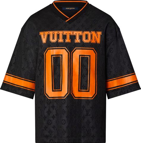 louis vuitton black and orange jersey